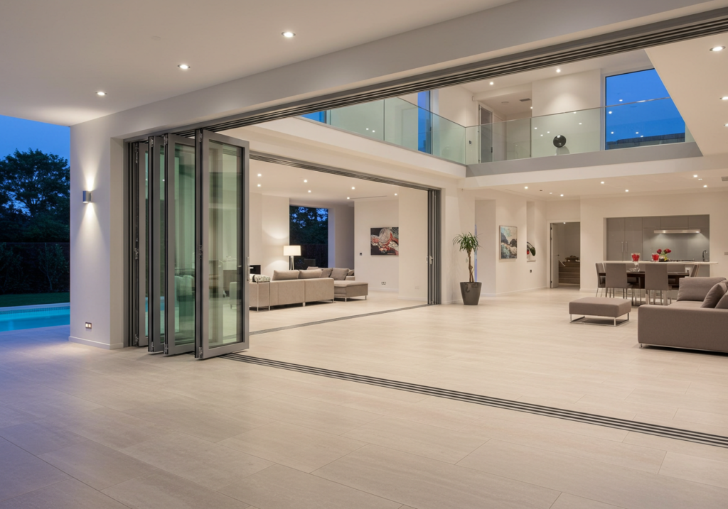 Aluminium Bi-Fold Doors in Homes