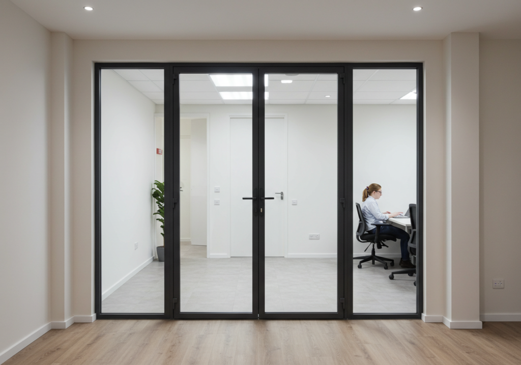 Aluminium Bi-Fold Doors in Offices