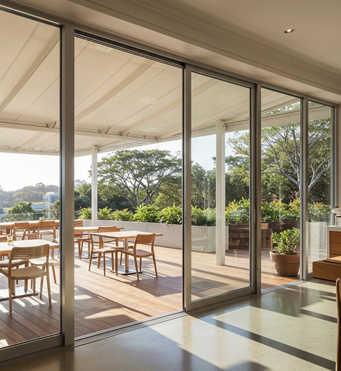 Aluminium Super Slim Sliding Doors